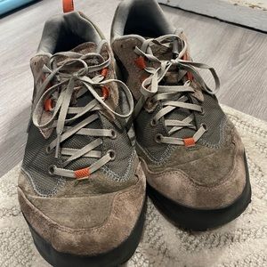 Merrel sneakers. Size 10.5. Green/brown/orange